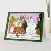 Carte Les chats sont en charge (Devant)