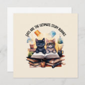 Carte Les Chats Sont Les Derniers Étudiants (Devant / Derrière)