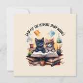Carte Les Chats Sont Les Derniers Étudiants (Devant)