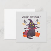 Carte Les Chats-Sorcières dominent le monde - Chat Noir (Devant / Derrière)