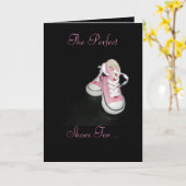 Carte Les chaussures du papa (Fleur jaune)