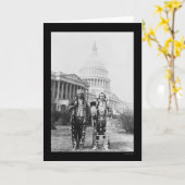 Carte Les chefs indiens Yakama devant le Capitole 1927 (Fleur jaune)