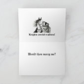 Carte "Les chevaliers courtisaient les demoiselles (Intérieur)