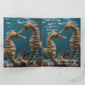 Carte Les Chevaux Romantiques Sous L'Océan, Anniversaire (Intérieur)