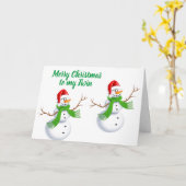 CARTE LES CHEVEUX DE NEIGE IDENTIQUES POUR NOËL TWIN (Fleur jaune)