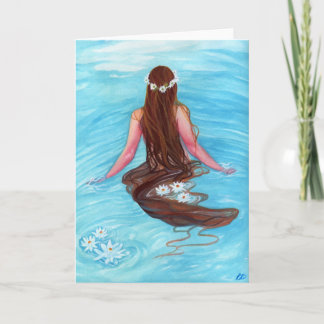 Carte Les cheveux de sirène sont tombés par vagues GREET