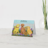 Carte Les chiens d'arrêt de Labrador d'or obtiennent la (Dos)