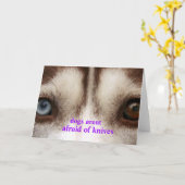 Carte les chiens ont peur (Fleur jaune)