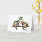 Carte Les Chipmunks sous le mélèze (Fleur jaune)