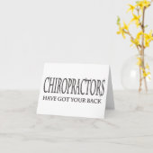 Carte Les chiroprakteurs ont votre dos (Fleur jaune)