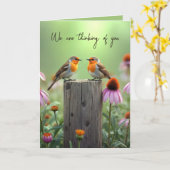 Carte Les Chongbirds sur un billet de clôture pensent à  (Fleur jaune)