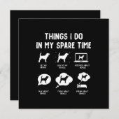 Carte Les choses beagles font gagner du temps/ Beagle am (Devant / Derrière)