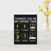 Carte Les Choses Que Je Fais Dans Mon Badminton De Temps (Fleur jaune)