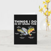 Carte Les Choses Que Je Fais Dans Mon Temps De Rechange  (Fleur jaune)