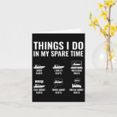 Carte Les Choses Que Je Fais Dans Mon Temps De Rechange  (Fleur jaune)