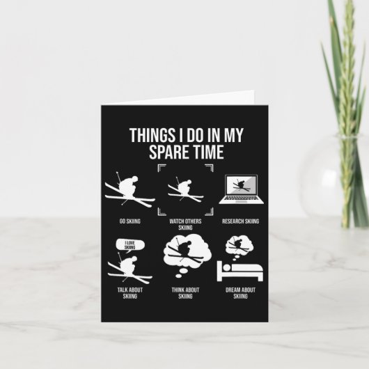 Carte Les Choses Que Je Fais Dans Mon Temps Libre (Devant)