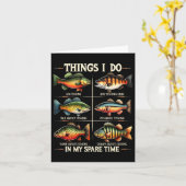 Carte Les choses que je fais dans mon temps libre amusan (Fleur jaune)