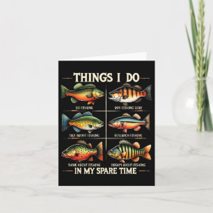 Carte Les choses que je fais dans mon temps libre amusan