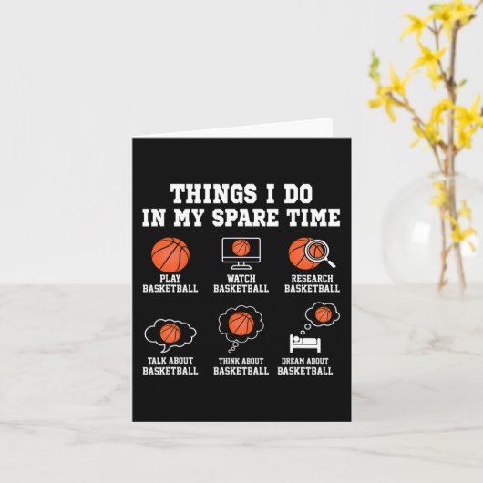 Carte Les choses que je fais dans My Spare TIme Fun Bask (Fleur jaune)