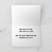 Carte Les choses s'amélioreront Affichage de mots d'enco (Intérieur)