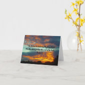 Carte Les cieux déclarent gloire de Dieu~Écriture (Fleur jaune)