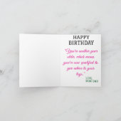 Carte les citations drôles d'enfants d'anniversaire (Intérieur)