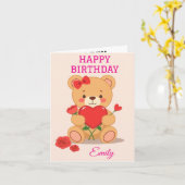 Carte les citations drôles d'enfants d'anniversaire (Fleur jaune)