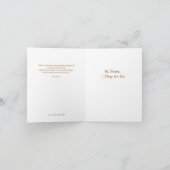 Carte Les clés de St Peter au royaume, prient pour nous (Intérieur)