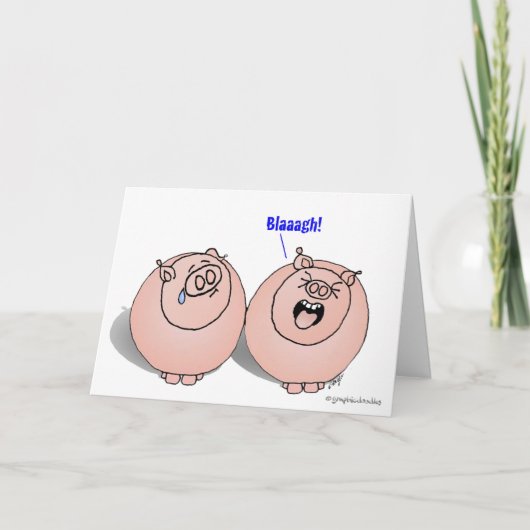 Carte Les Cochons Sentent Blasaagh ! (Devant)