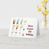 CARTE LES COEURS À VOS **21E ANNIVERSAIRE** (Fleur jaune)