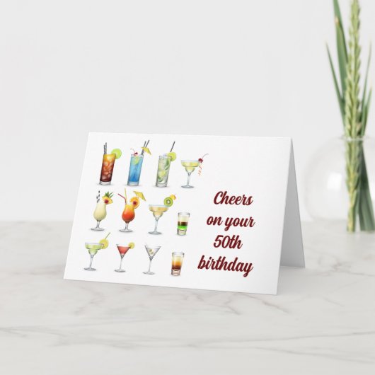 Carte LES COEURS À VOS **50e ANNIVERSAIRE** (Devant)