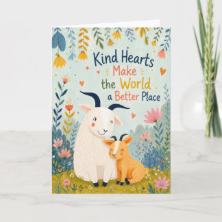 Carte Les cœurs gentils rendent le monde meilleur petits