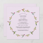 Carte Les colibris d'Anna (Devant / Derrière)