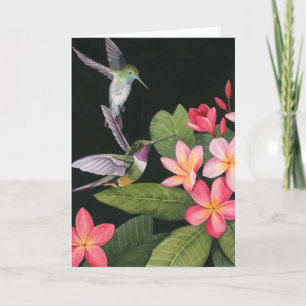 Carte Les colibris de la Plumeria