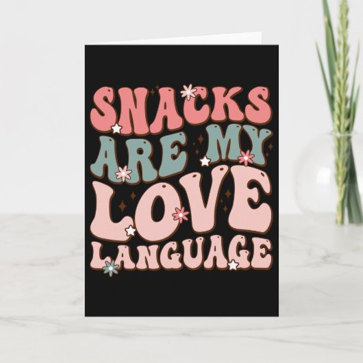 Carte Les collations sont mon langage de l'amour Saint-V (Devant)