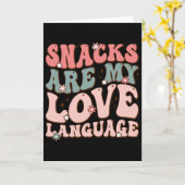 Carte Les collations sont mon langage de l'amour Saint-V (Fleur jaune)