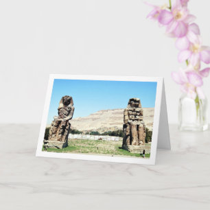 Carte Les Colosses de Memnon, Louxor, Égypte