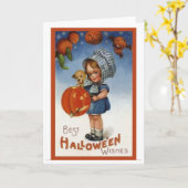 Carte Les Conception-Meilleurs souhaits de Halloween de (Fleur jaune)