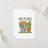 Carte Les Conseillers Scolaires Sont Comme Des Ananas. (Devant/Arrière en situation)