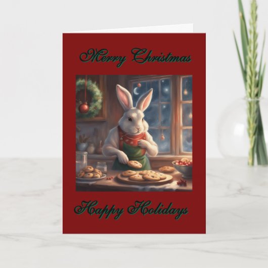 Carte Les cookies de Noël de M. Bunny (Devant)