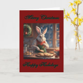 Carte Les cookies de Noël de M. Bunny (Fleur jaune)