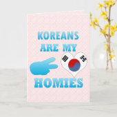 Carte Les Coréens sont mes Hommes (Fleur jaune)