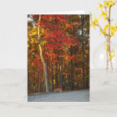 Carte Les couleurs d'automne éclairent n'importe quel (Fleur jaune)