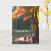 Carte Les couleurs de l'automne Penser à vous difficile  (Fleur jaune)