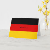 Carte Les couleurs du drapeau allemand L'or rouge noir  (Fleur jaune)