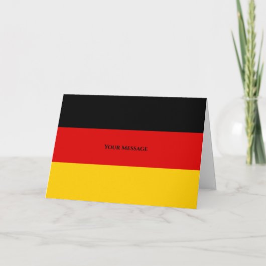 Carte Les couleurs du drapeau allemand L'or rouge noir  (Devant)