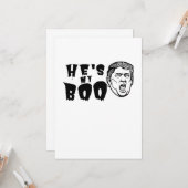 Carte Les couples d'Halloween amusants s'il est mon fant (Devant/Arrière en situation)