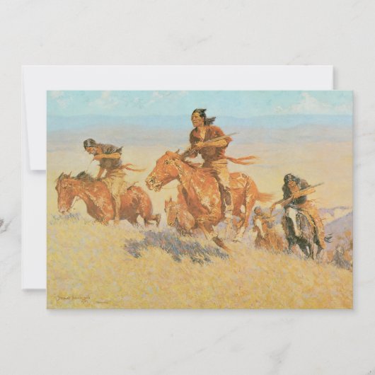 Carte Les Coureurs de Buffalo, Big Horn Basin de Remingt (Devant)