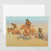 Carte Les Coureurs de Buffalo, Big Horn Basin de Remingt (Devant / Derrière)