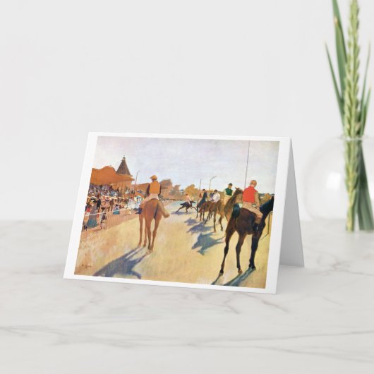 Carte Les Course À Cheval (La Parade), Edgar Degas (Devant)